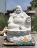 Điêu Khắc Tượng Phật Di Lặc Đá Trắng Non Nước Cúng Dường Cao 1.5m