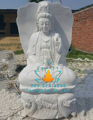 Tượng Phật Quan Âm Tự Tại Bồ Tát Đẹp Bằng Đá
