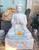 Tượng Phật Thích Ca Đá Trắng Nguyên Khối Đẹp