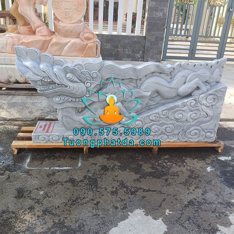 Tượng Rồng Đá Cẩm Thạch Xám Thời Nhà Lý Đẹp