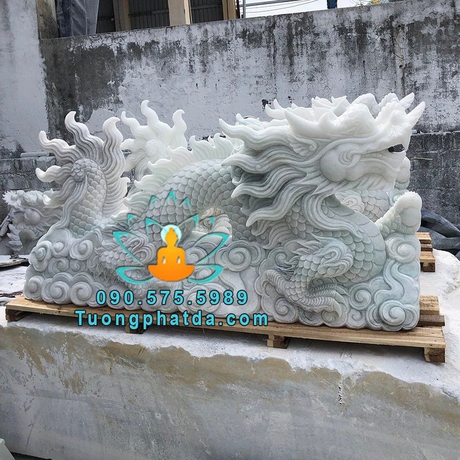 Tượng Rồng Đá Đẹp Đá Mỹ Nghệ Song Toàn