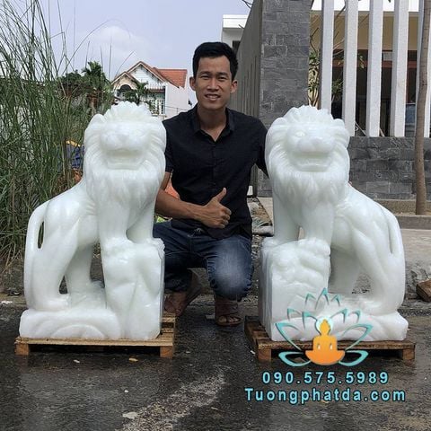 Mẫu Tượng Sư Tử Đá Để Mộ Đẹp Giá Tốt