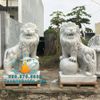 Tượng Sư Tử Đá Phong Thủy Đứng Bi Cầu Đẹp
