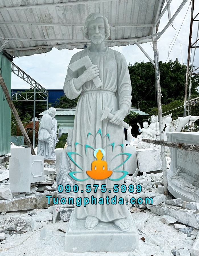 Tượng Thánh Giuse Đá Cẩm Thạch Đẹp Nhất Tại Nha Trang