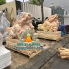 Tượng Tỳ Hưu Đá Cẩm Thạch Vàng Đẹp Tại Bình Phước