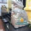 Tượng Tỳ Hưu Đá Cẩm Thạch Vàng Phong Thủy Đẹp
