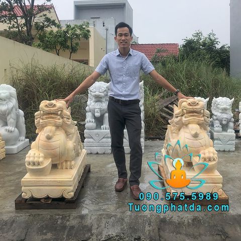 Mẫu Tượng Tỳ Hưu Đá Vàng Phong Thủy Đẹp Tại Vĩnh Long