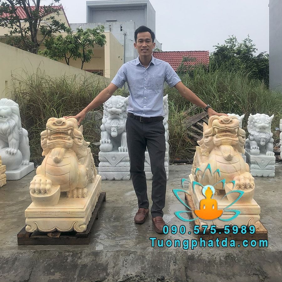 Mẫu Tượng Tỳ Hưu Đá Vàng Phong Thủy Đẹp Tại Vĩnh Long