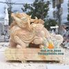 Cung Cấp Tượng Tỳ Hưu Phong Thủy Đá Cẩm Thạch Vàng Trấn Cổng Đẹp