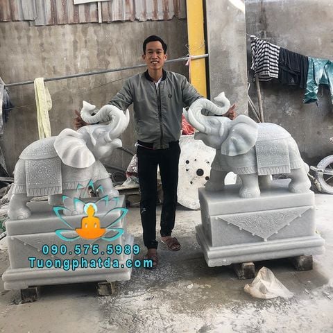 Bán Tượng Voi Đá Phong Thủy Đẹp Tại Quảng Ninh