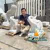 Chế Tác Tượng Voi Đá Trắng Phong Thủy Đẹp Tại Đà Lạt