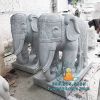 Tượng Voi Đá Trắng Tự Nhiên Nguyên Khối