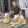 Tượng Voi Đá Vàng Phong Thủy Đẹp Tại Bình Dương