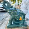 Tượng Voi Đá Xanh Ấn Độ Đẹp Nguyên Khối