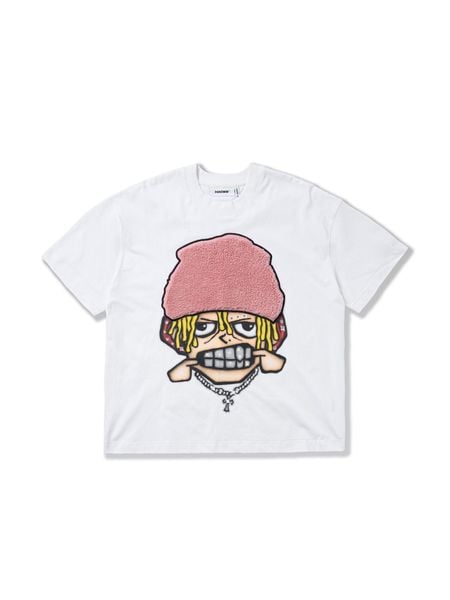  HADES FLUFFY GRILL TEE - WHITE 