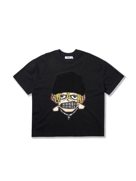 HADES FLUFFY GRILL TEE - BLACK 