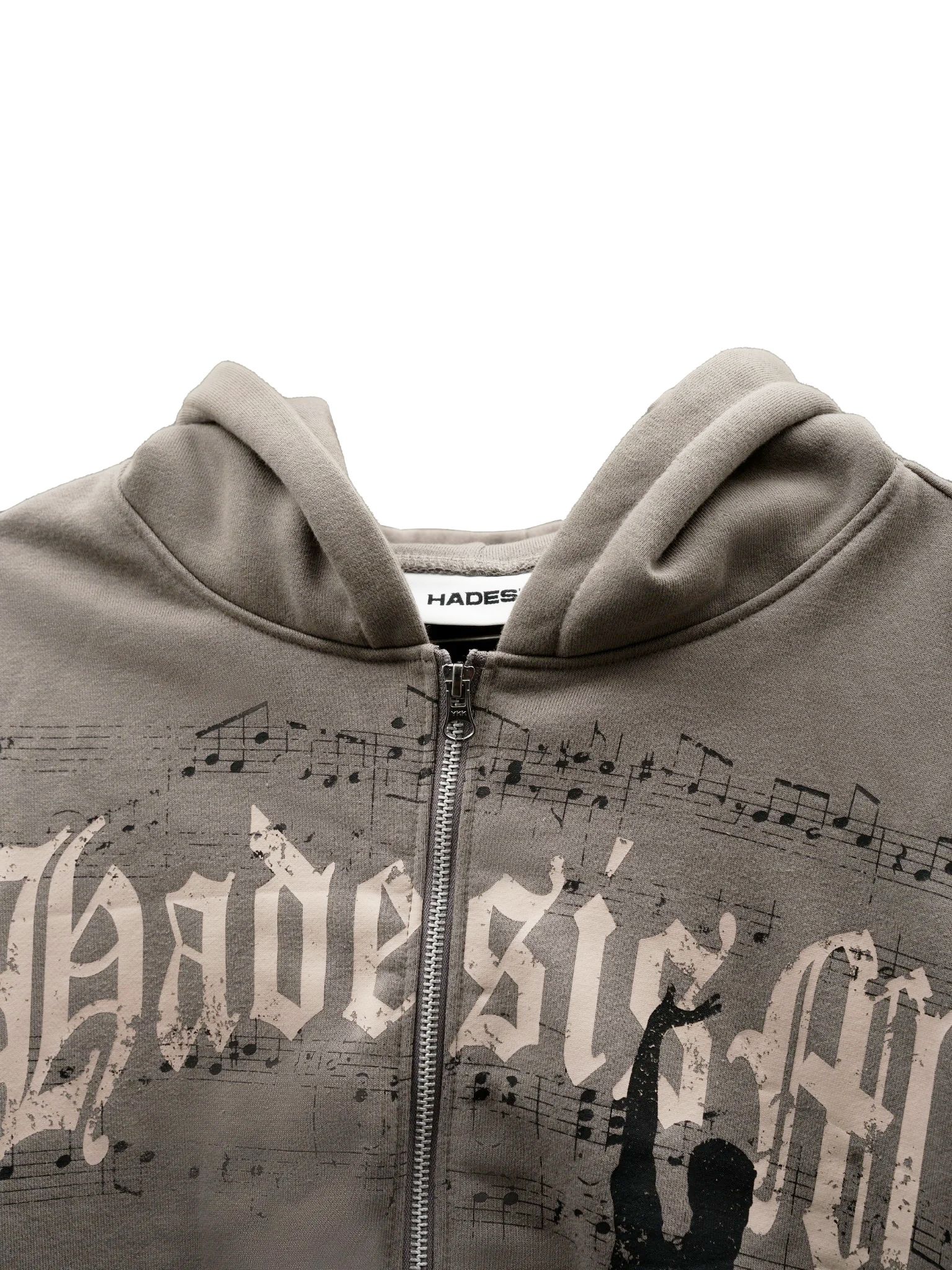  MUZIC PATCHES BOXY HOODIE ZIP 