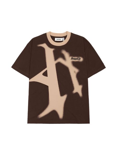  PERSPECTIVE BLUR BROWN TEE 