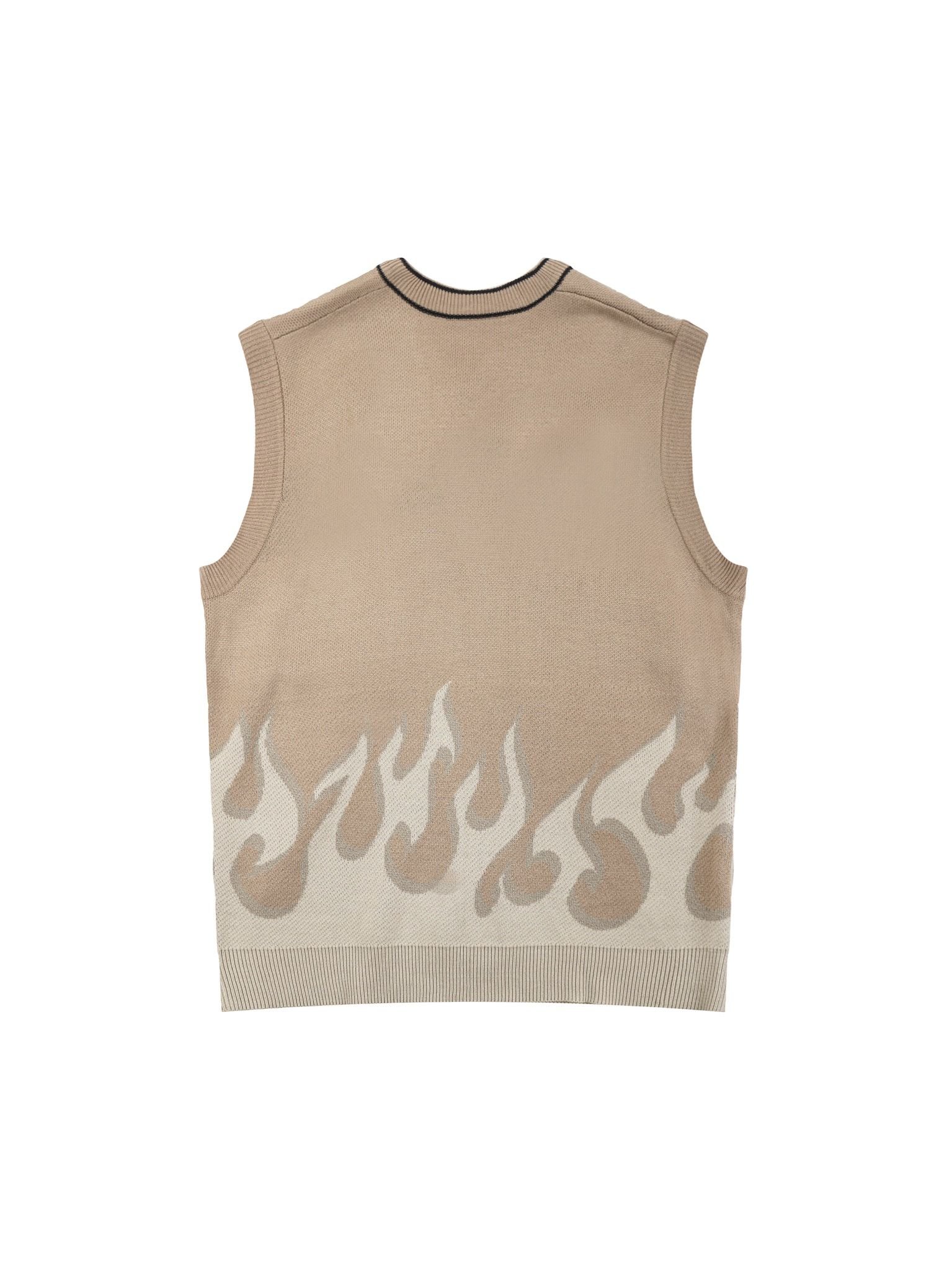  LOGO FLAME KNIT TOP 