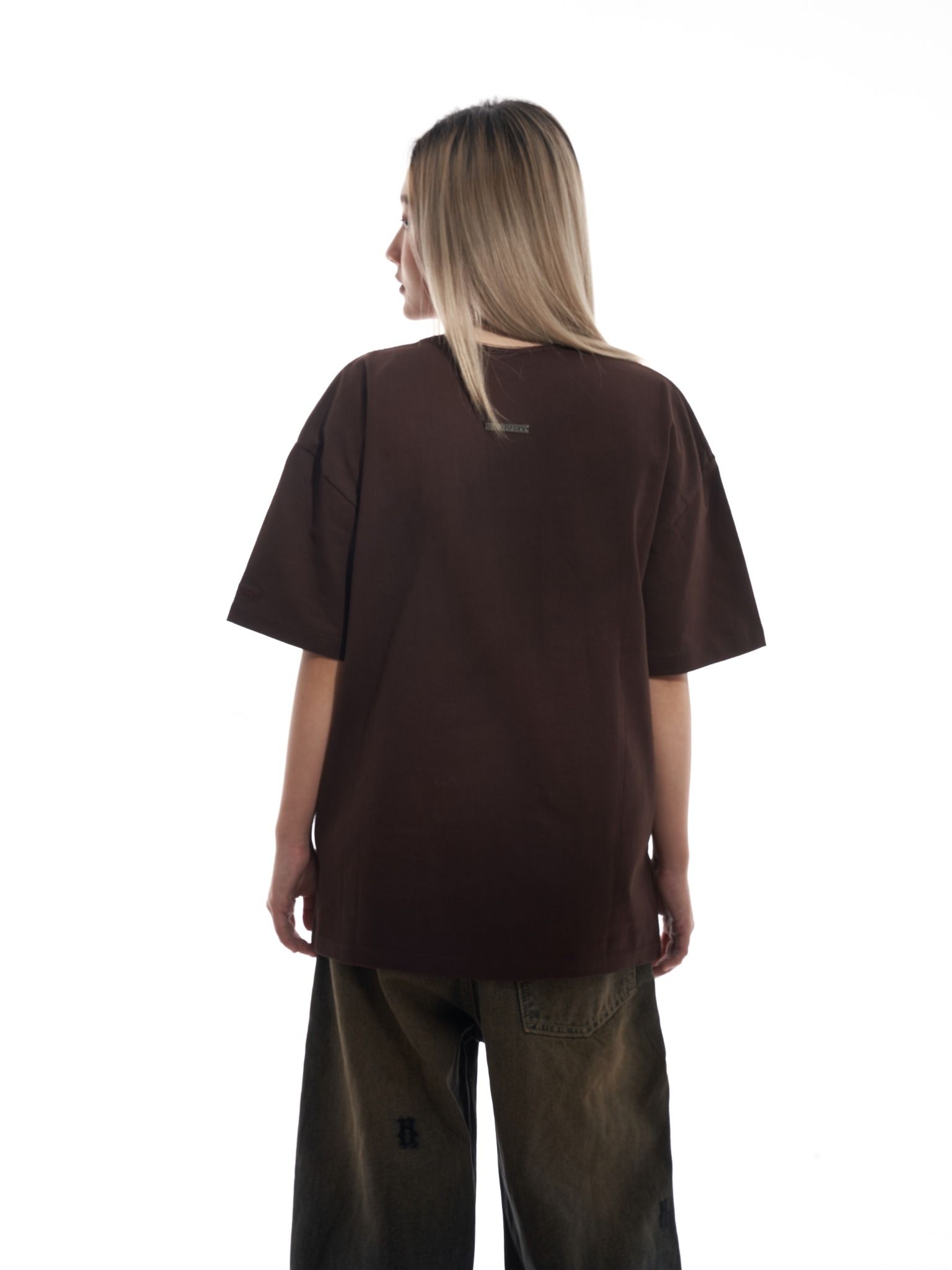  PERSPECTIVE BLUR BROWN TEE 