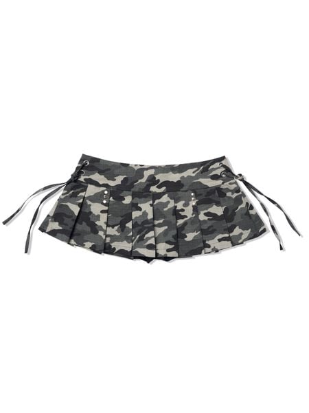  HADES KHAKI CAMO MINI SKIRT 