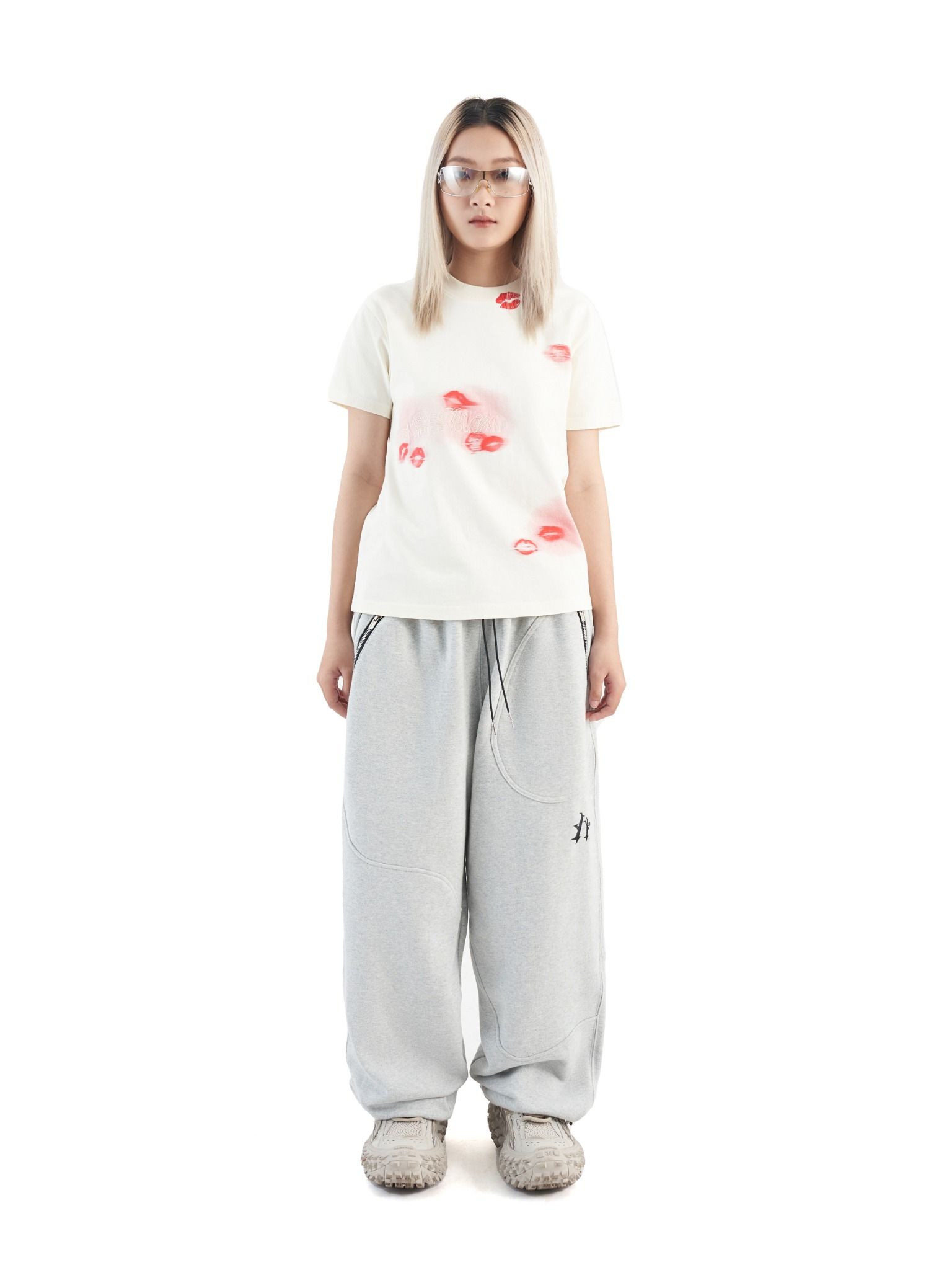  TEXTURE LINE TRACK PANTS 