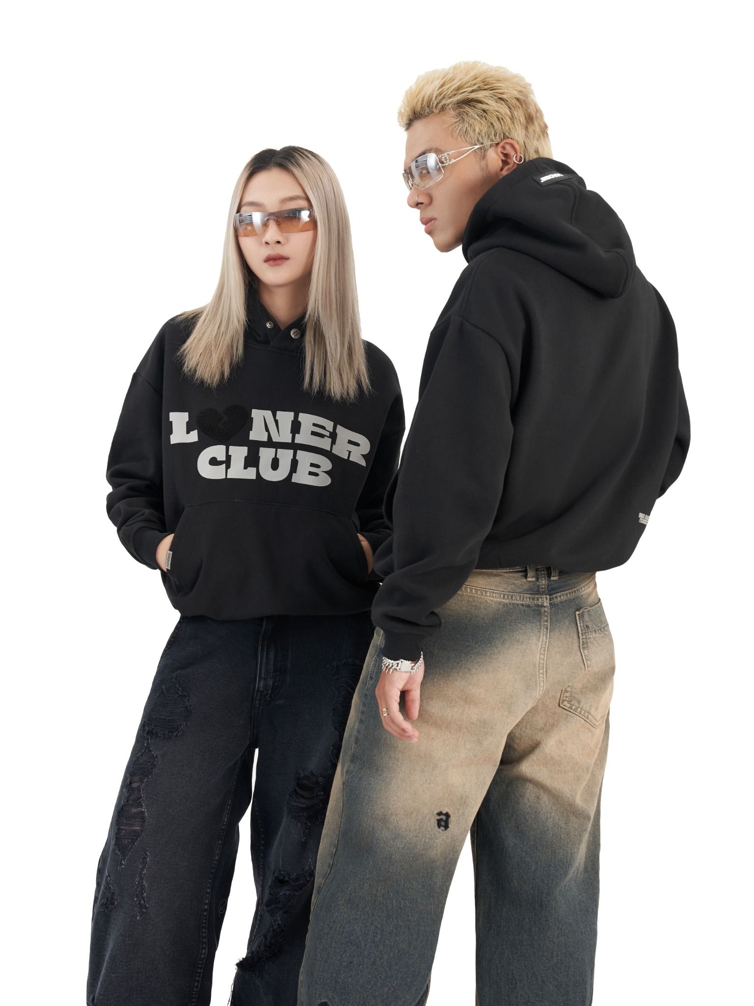  LONER CLUB BOXY HOODIE 