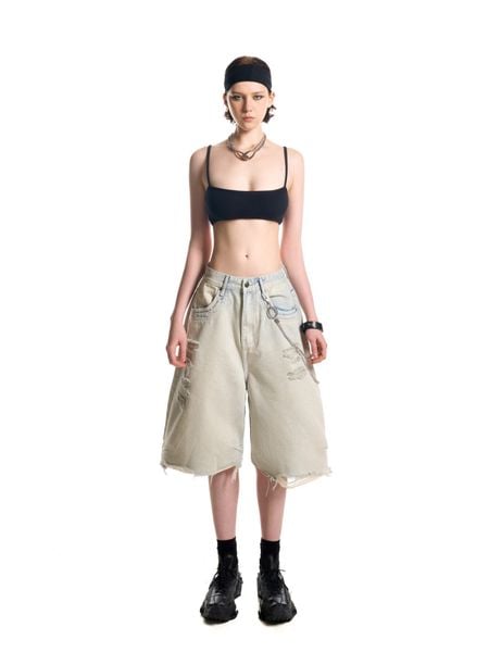  HADES TRIO STAR WASH JEAN SHORTS 
