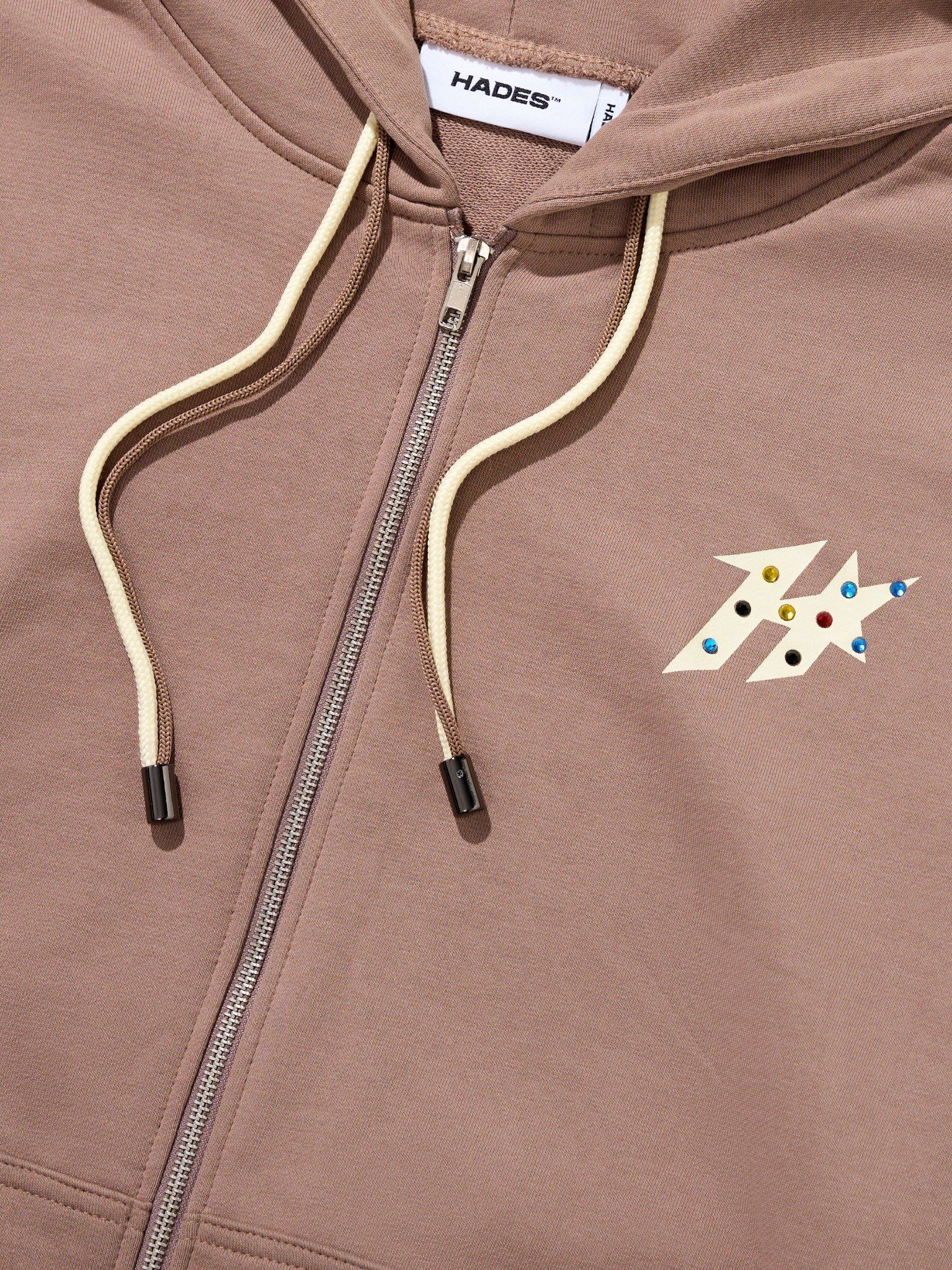  HADES LUXE WASH ZIP HOODIE 