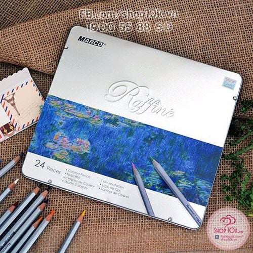 Bút chì Màu Khô Raffine Marco hộp thiếc
