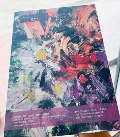  Sổ BAOHONG vẽ sơn dầu,makker,sáp dầu,acrylic 