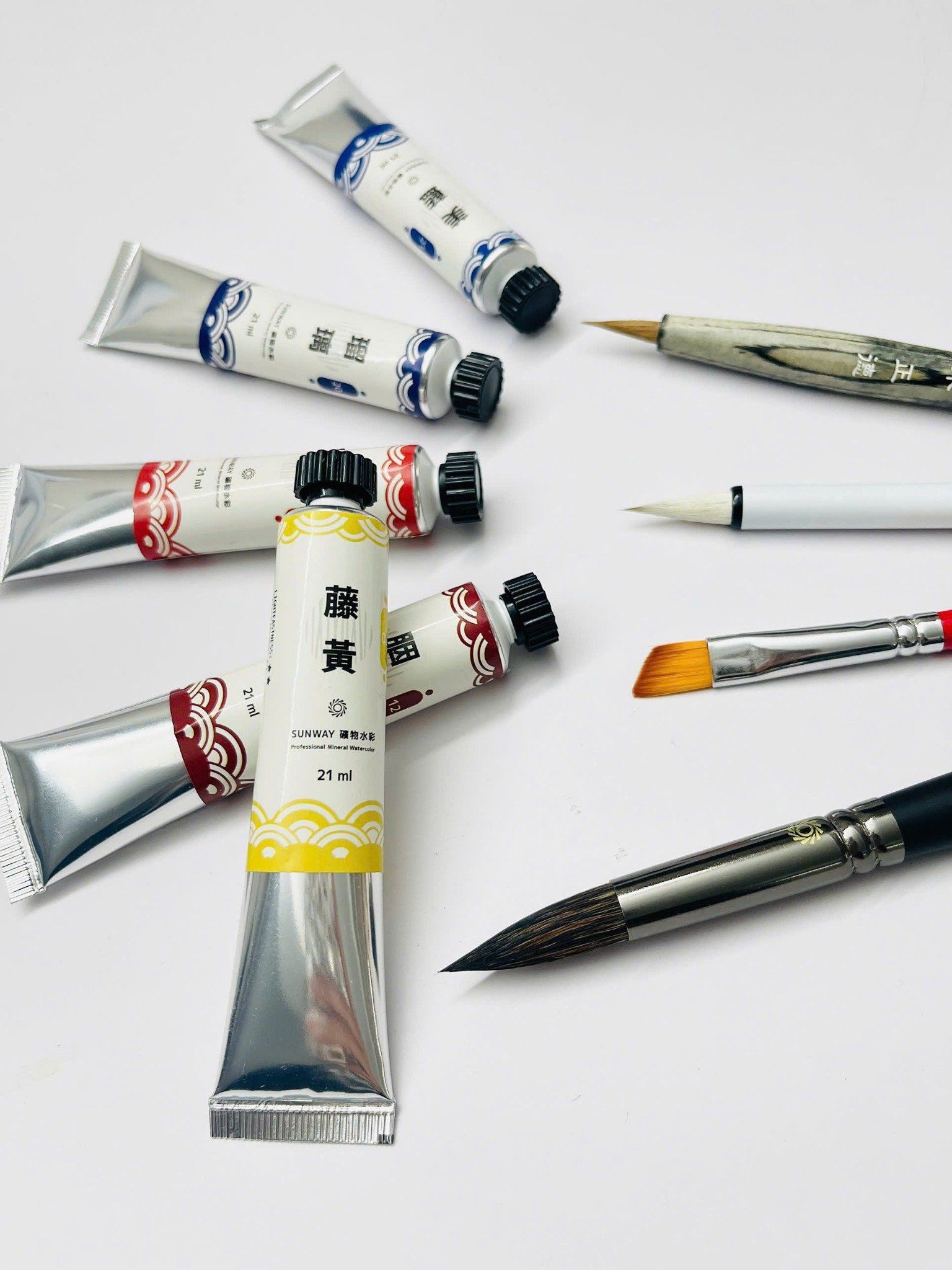 Màu nước SUNWAY làm từ khoáng sản tự nhiên,tuýp 21ml