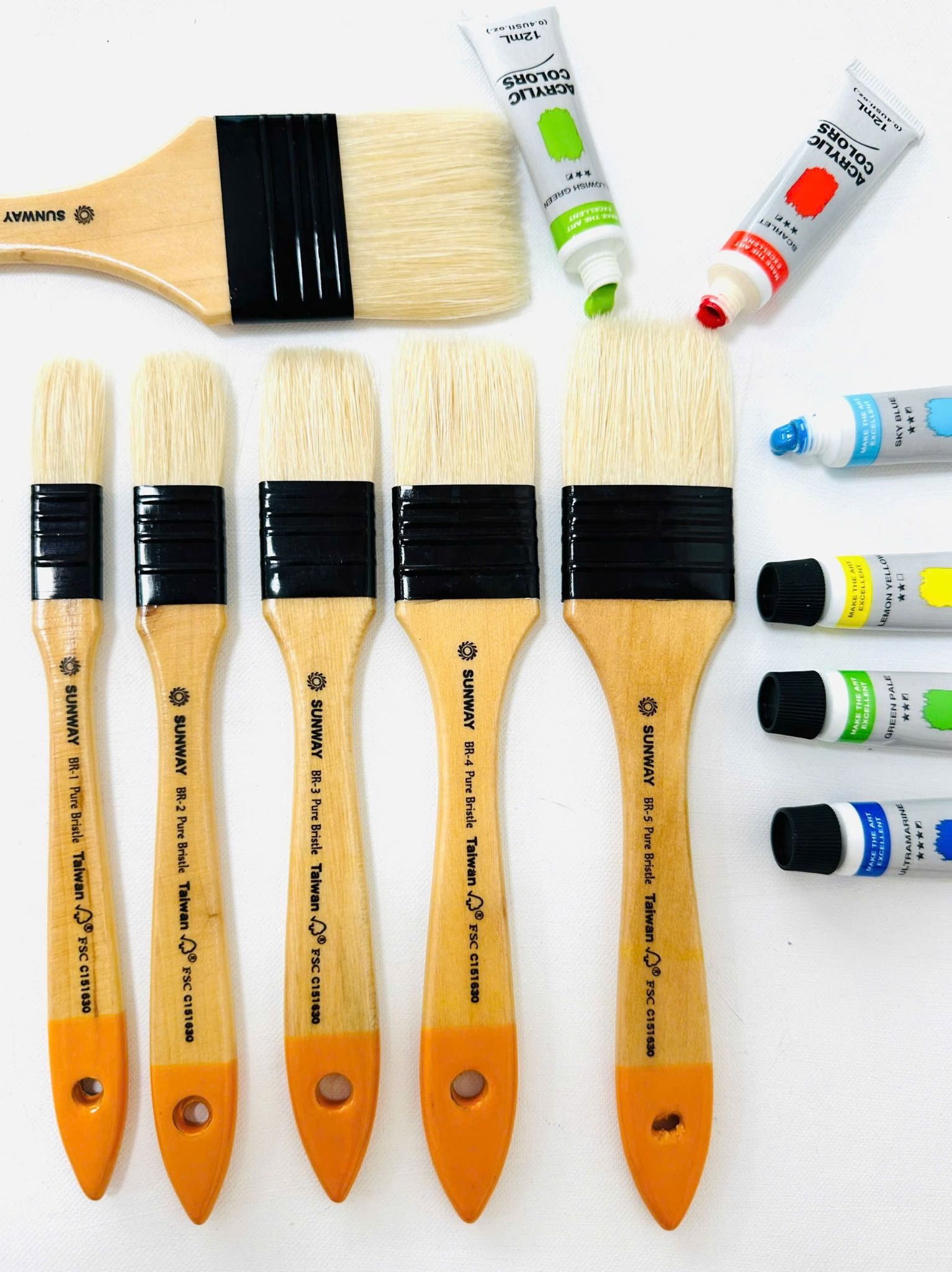 Chổi vẽ,panxo SUNWAY lông lợn PX-BR