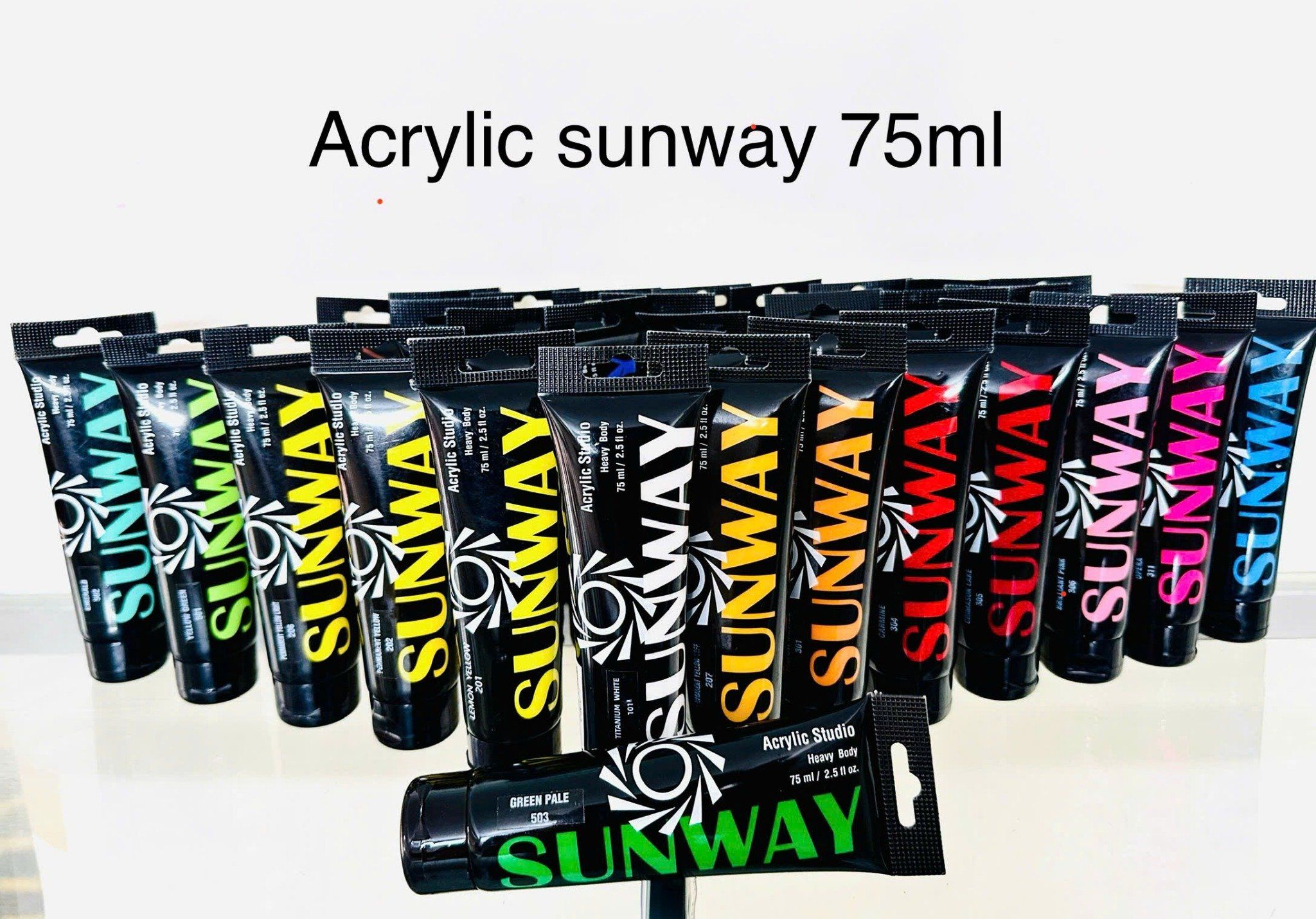 Sơn acrylic SUNWAY dạng tuýp 75 ml và 120ml