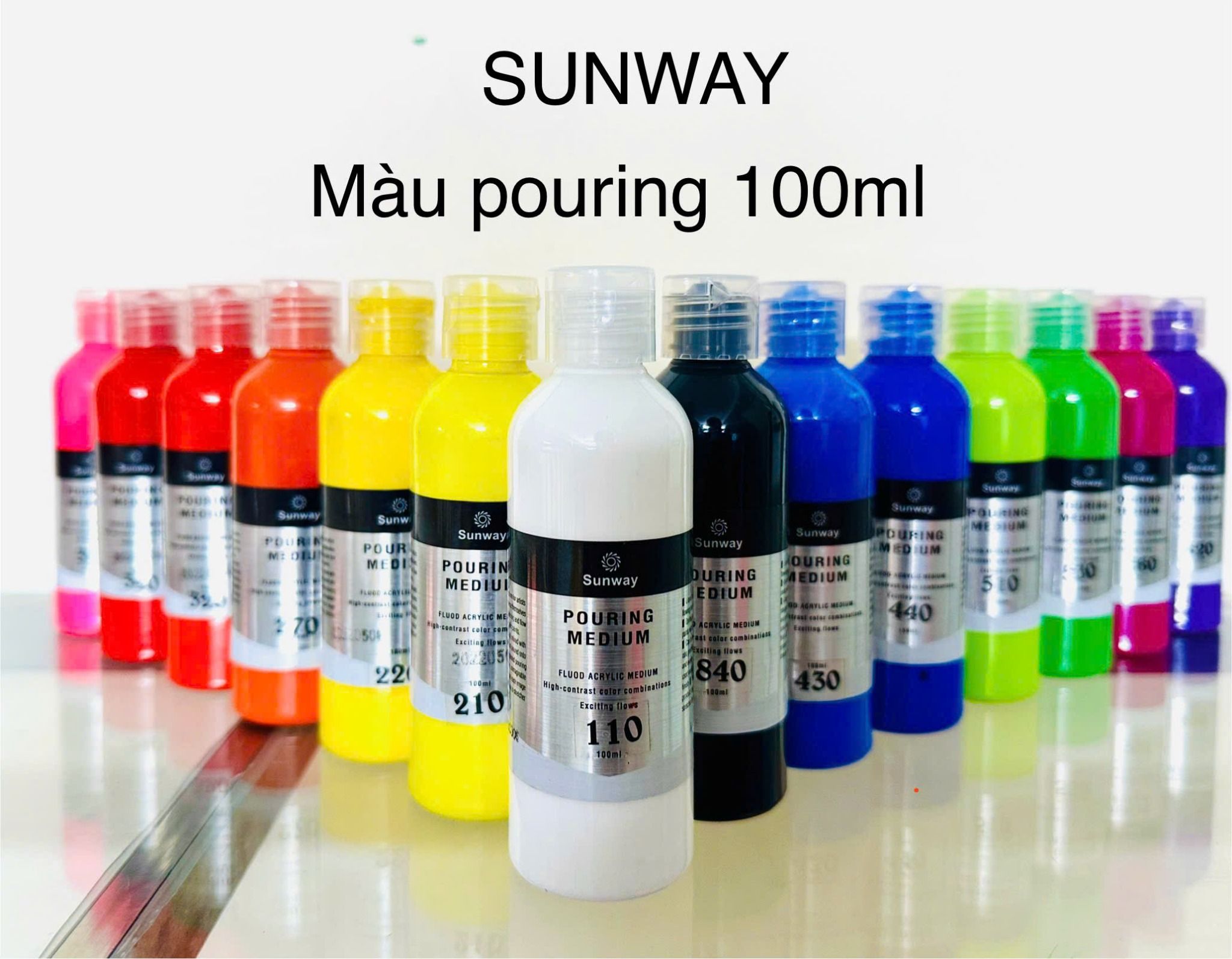 Màu đổ loang SUNWAY 100ml