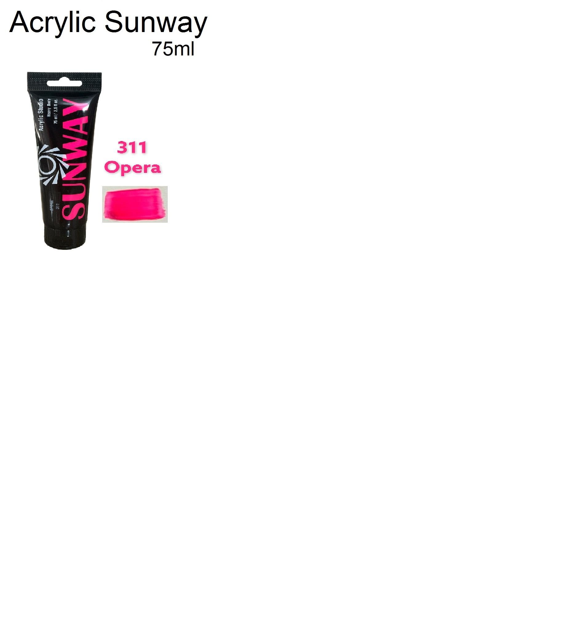  Màu Acrylic Sunway - Tuýp lẻ Màu Tùy Chọn- 75ml 