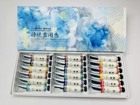  Màu nước SUNWAY làm từ khoáng sản tự nhiên,tuýp 21ml 