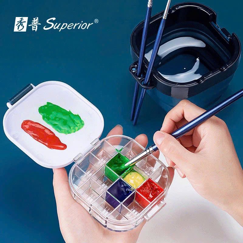 Xô rửa cọ gấp gọn Superior không dây