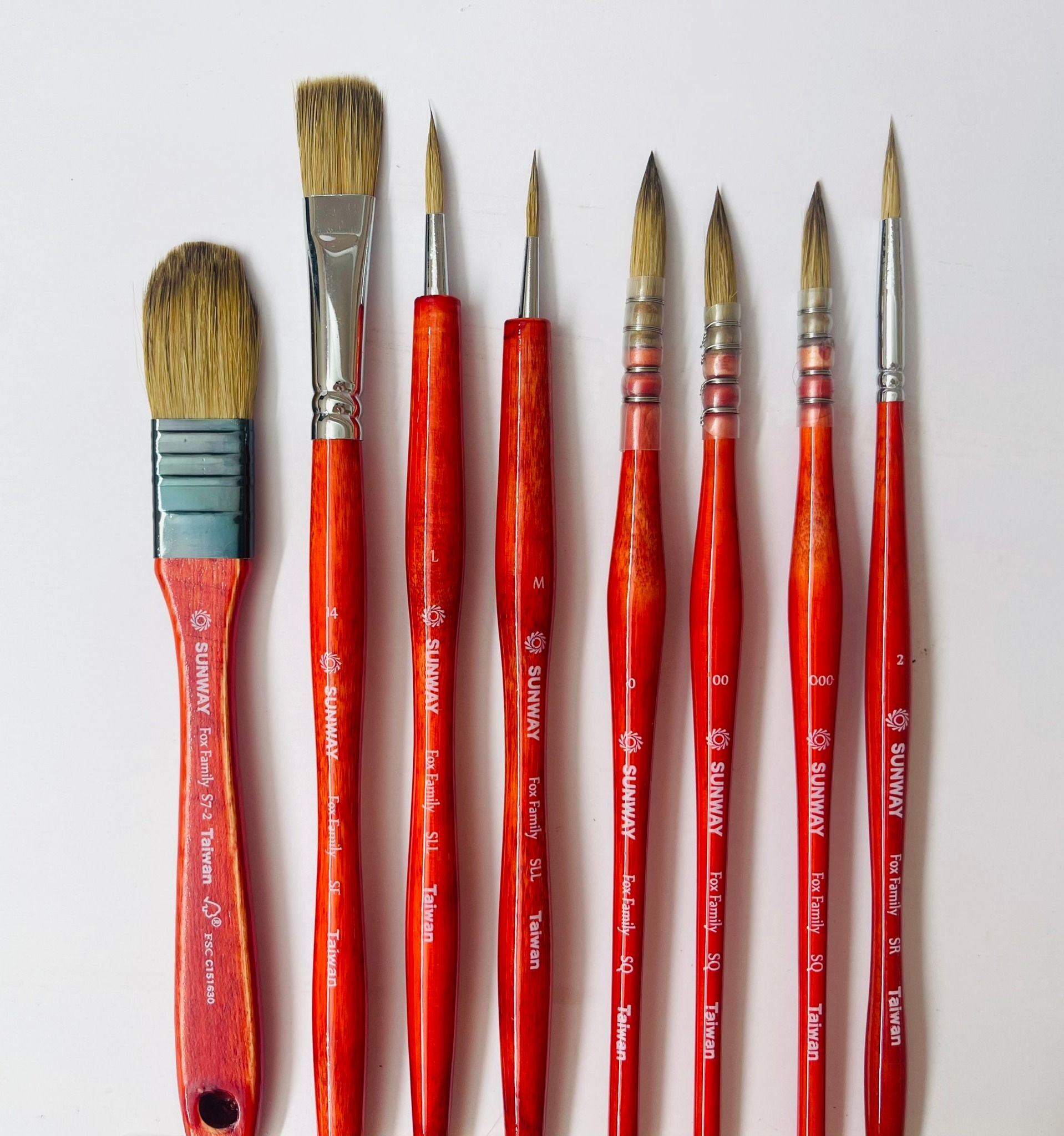 combo bộ cọ lông cáo cao cấp