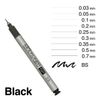 Bộ Bút kim copic thân nhôm Black
