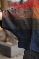 Áo kiểu tay lỡ can ô