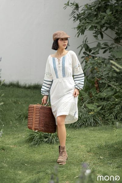 Váy linen BOKA - Trằng