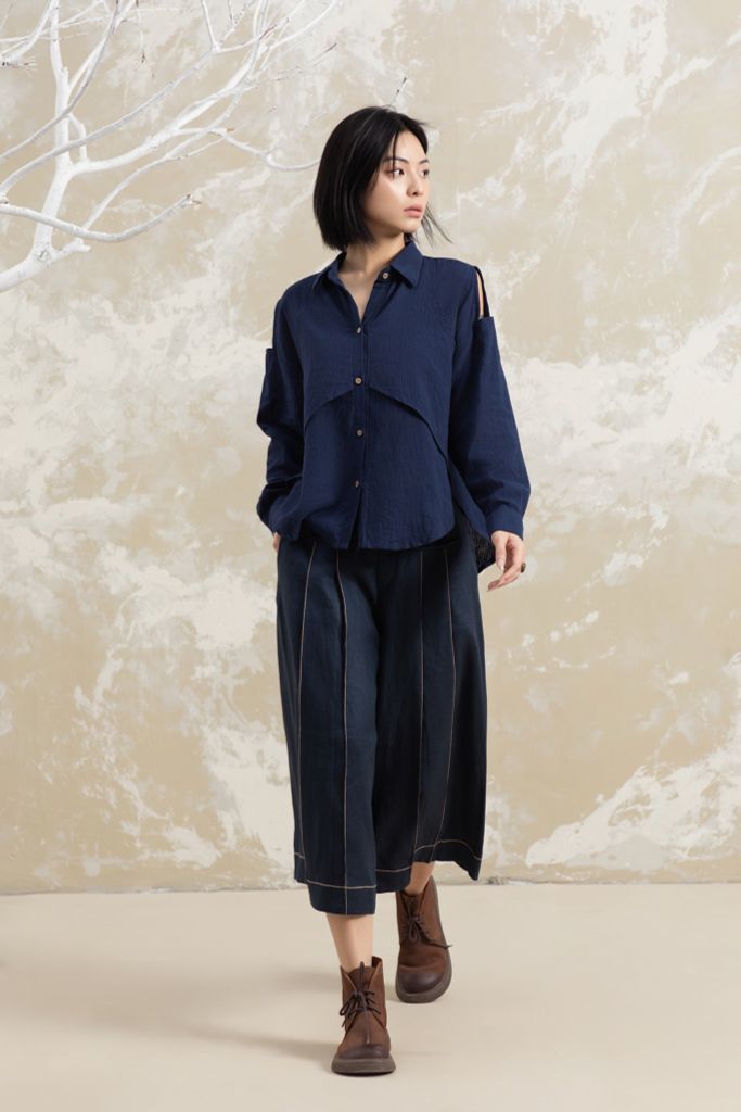 ASM dài tay layer chéo - Navy