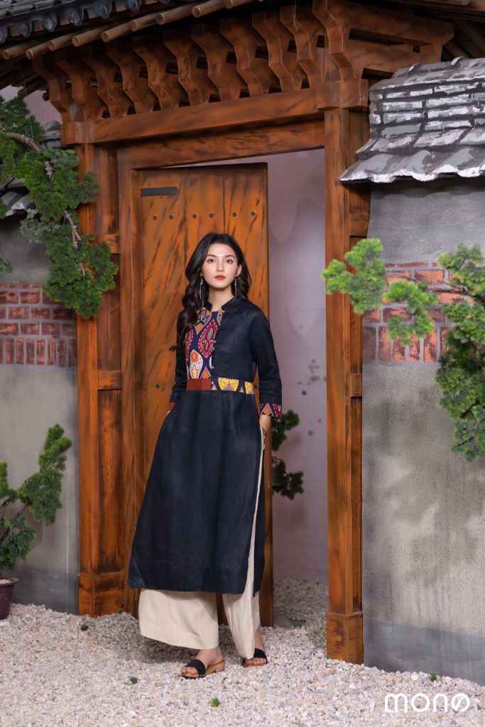 ÁO DÀI TA-Y NAVY