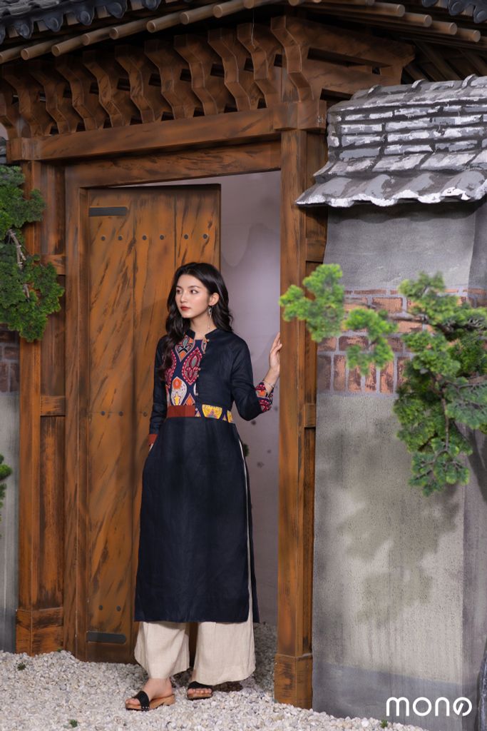 ÁO DÀI TA-Y NAVY