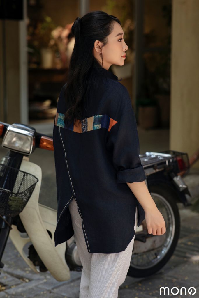 ASM dài tay can ngực - Navy