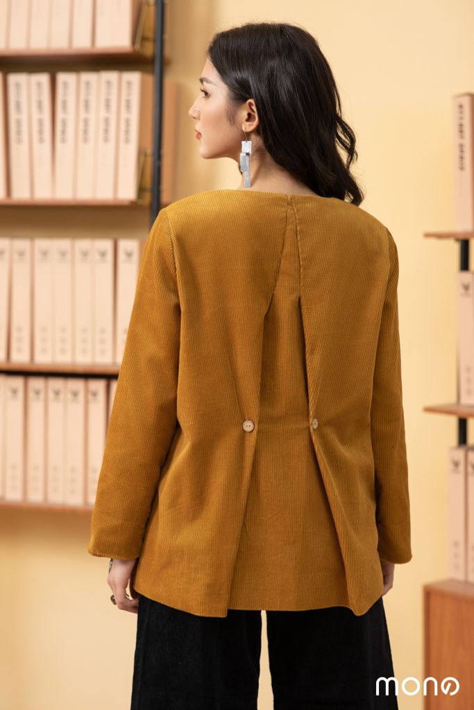 Áo khoác nhung nẹp Sole