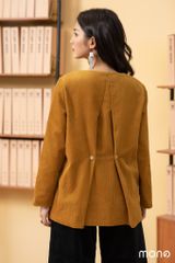 Áo khoác nhung nẹp Sole