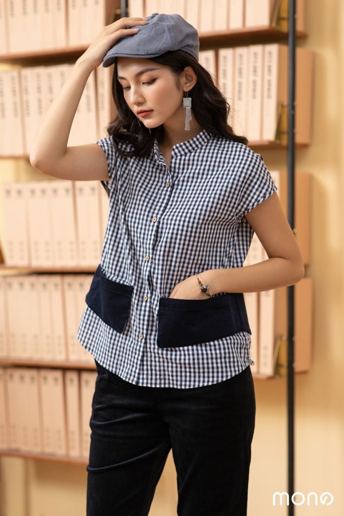 Set áo sơ mi + len - Caro