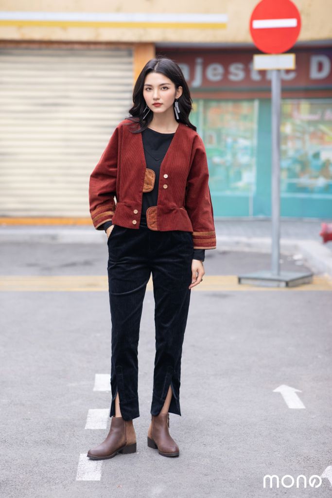 Quần nhung baggy NURO